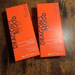 Rodial Dragon’s Blood SPF15 Moisturizer Duo – 2 Full Size – New in Box